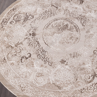 Ковер 03701A - BROWN / BROWN - Круг ARMINA