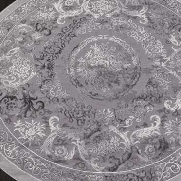 Ковер 03760A - GREY / GREY Круг ARMINA