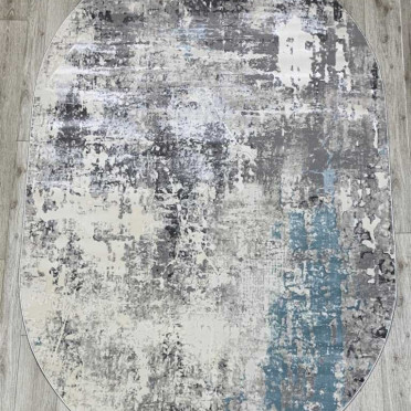 36540A OVAL BLUE / L.GREY Amber