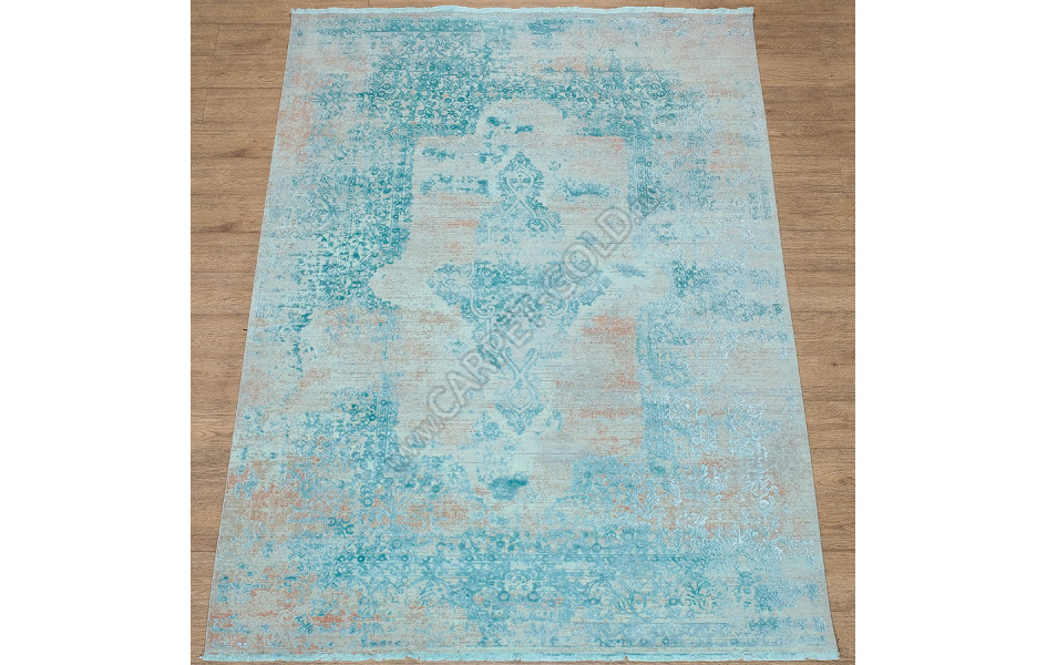 Ковер Art Deco ДИЗАЙН 3041B ЦВЕТ CREAM / JADE_TURQUOISE