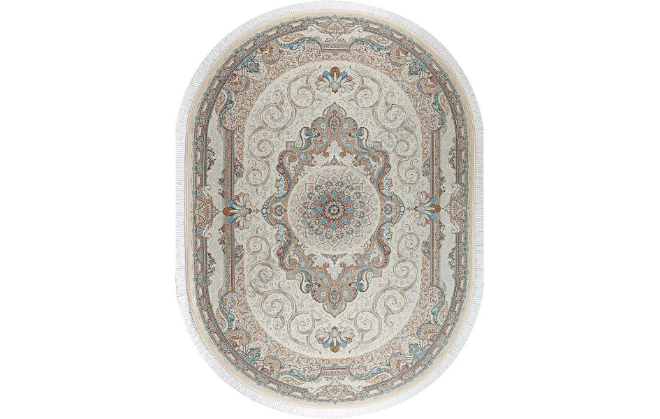 Ковер G144 OVAL CREAM Mashad 1500