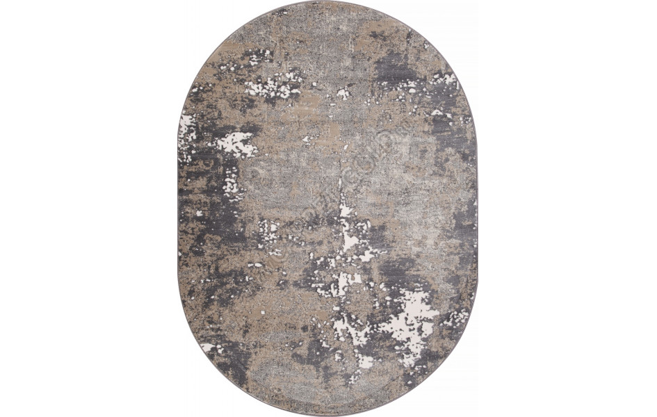 Ковер D996 - CREAM-GRAY - Овал - коллекция ATLANTIS
