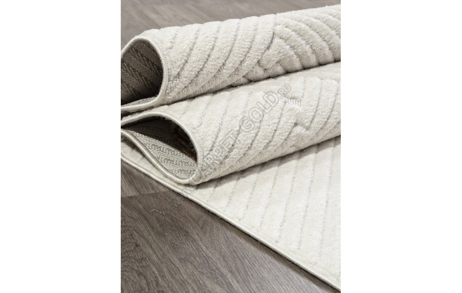 Ковер E857AW - CREAM / CREAM - Прямоугольник - коллекция JUNO