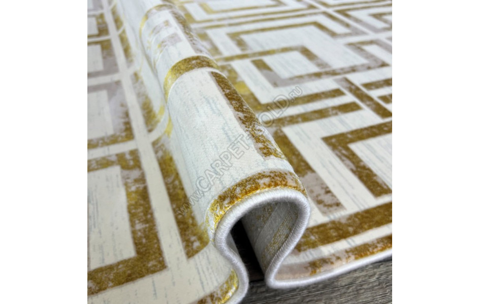 Иранский ковер Paris 1220 yellow cream из бамбукового шелка