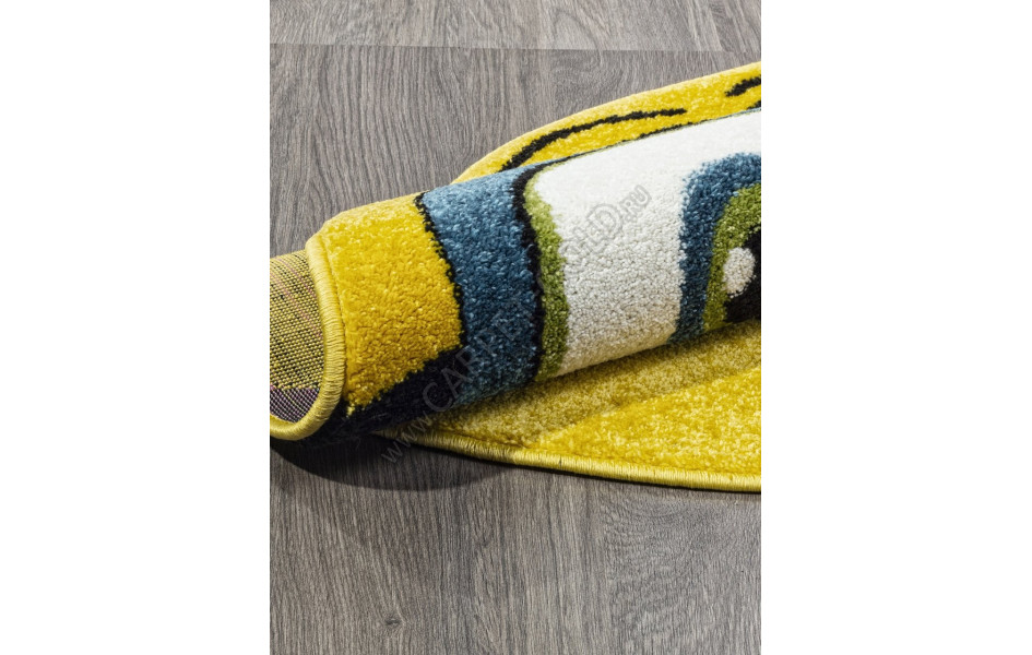 Ковер NC13 - YELLOW - Круг - коллекция SMILE