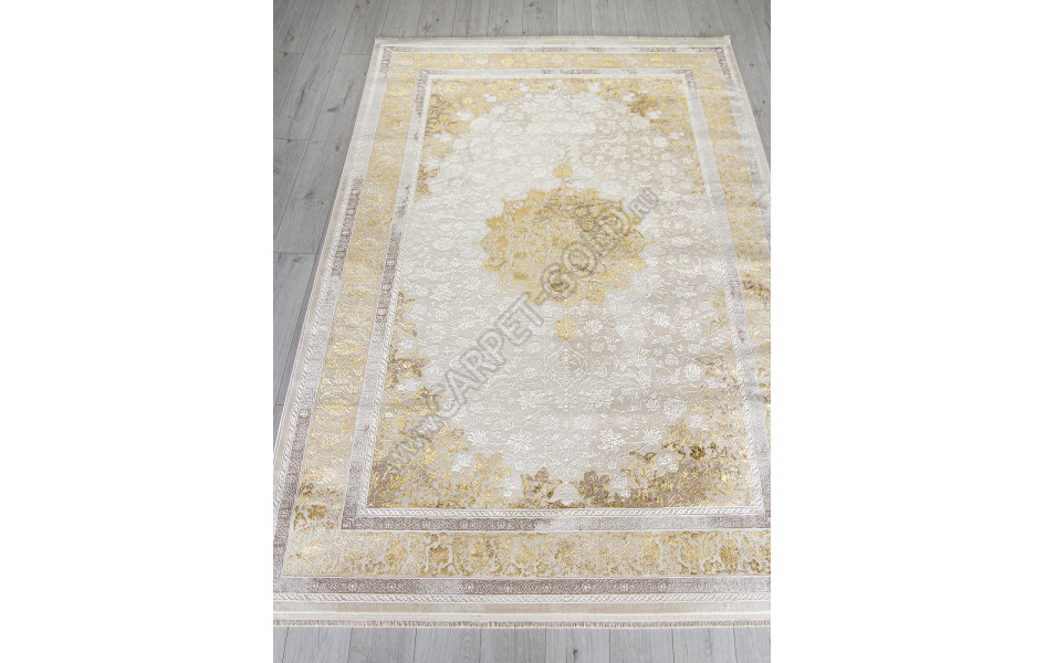 Ковер A064A - CREAM / GOLD FDY - Прямоугольник - коллекция ZARINA
