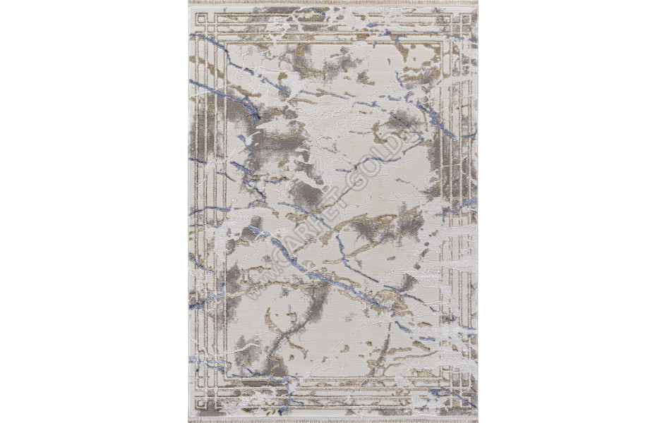 Ковер 27243A - GRY / BLUE - Прямоугольник - коллекция MOSSO