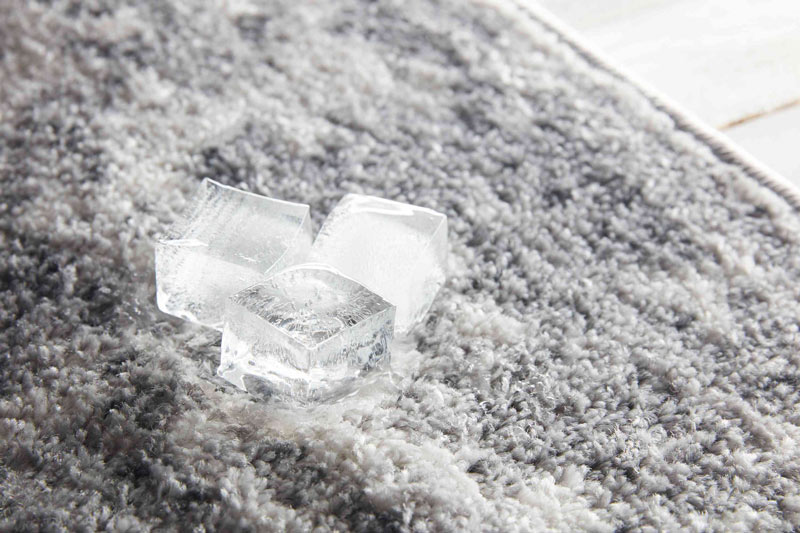 Поднятие ворса с помощью льда